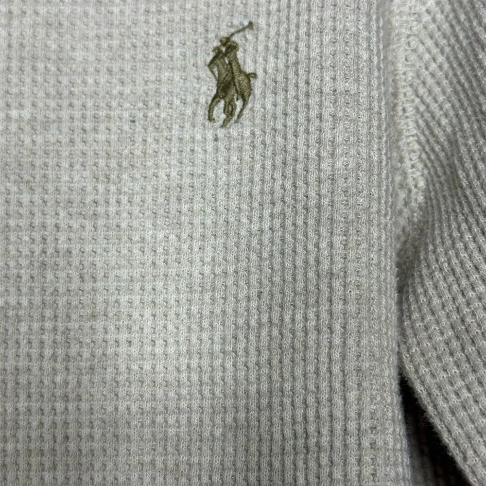 Polo Ralph‎ Lauren Men Long Sleeve Waffle Knit Thermal Henley S Baselayer Preppy